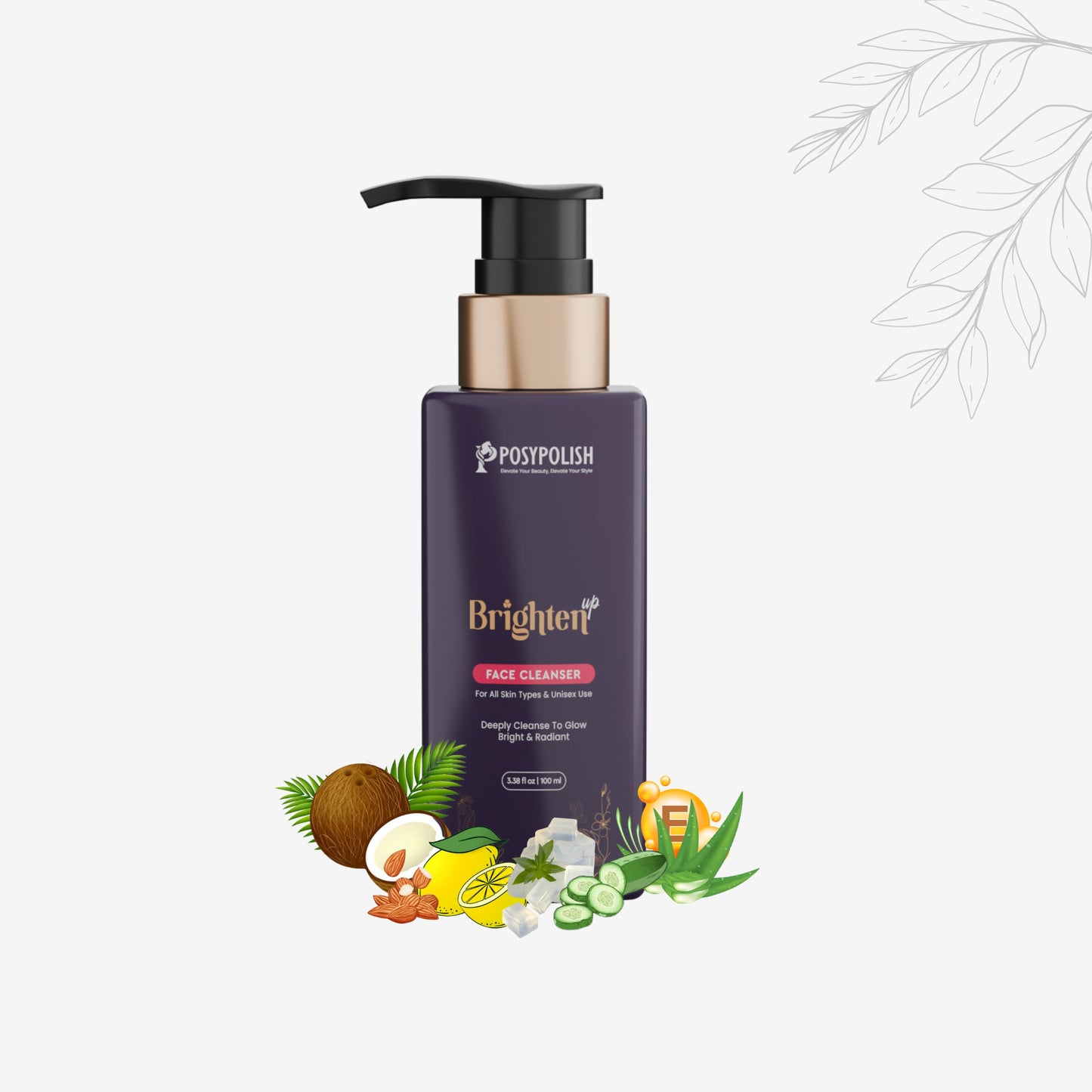Brighten-Up Face Cleanser | Non-Drying Formula | Removes Impurities | Brightens & Evens Skin Tone