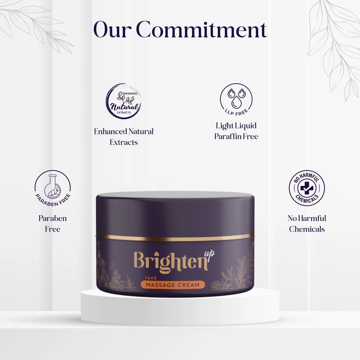 Brighten-Up Face Massage Cream | Deeply Nourishes & Detoxifies The Skin | Brightens The Complexion
