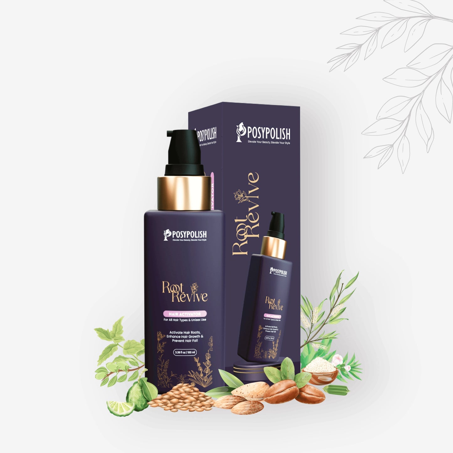 Root Revive Hair Activator | Activates Hair Roots, Promotes Hair Growth & Reduces Hair Fall