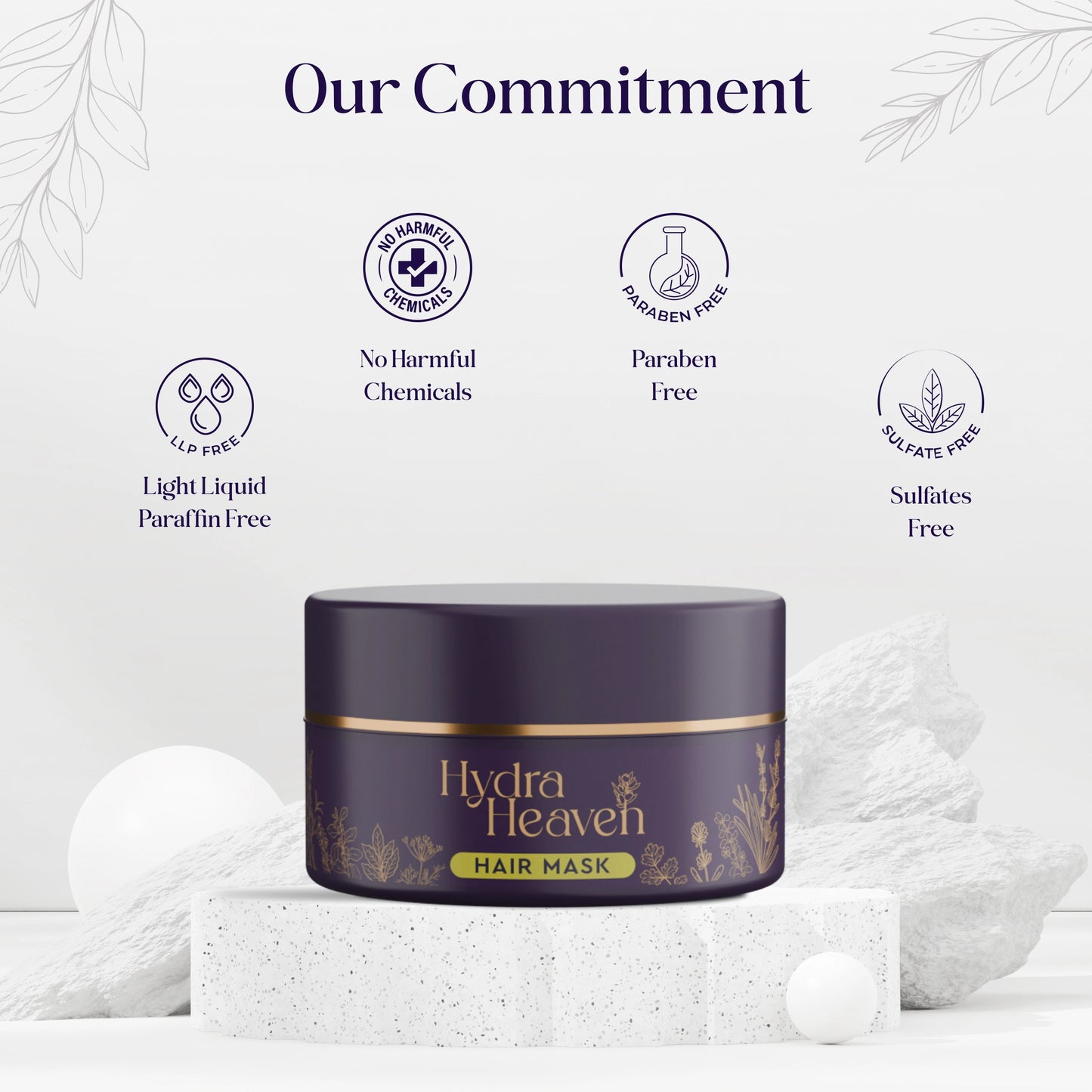 Hydra Heaven Hair Mask | Intense Moisture & Repair | Frizz Control | Damage Free Hair Protection