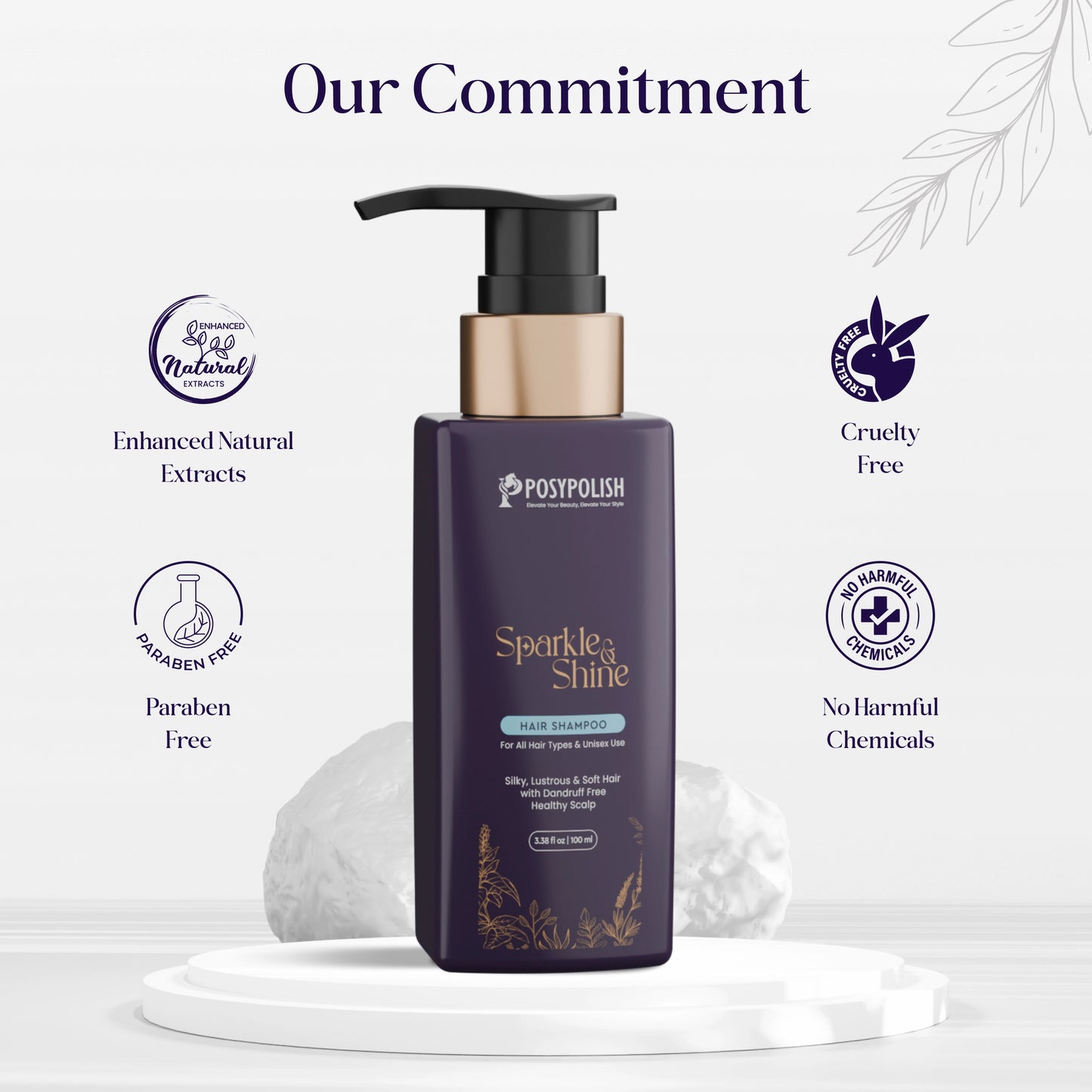 Sparkle & Shine Hair Shampoo | Promotes Soft, Silky & Shiny Hair | Dandruff Free Healthy Scalp